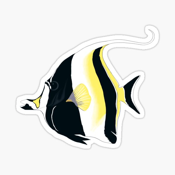 Item preview, Moorish Idol fish designed and sold by LTWArt.