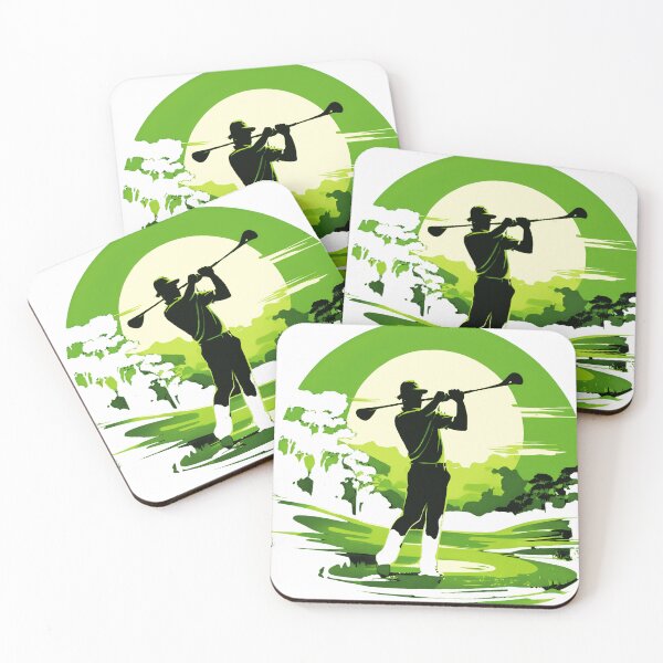 Aperçu de l'œuvre Silhouette abstraite de golfeur créée et vendue par RomGolf.