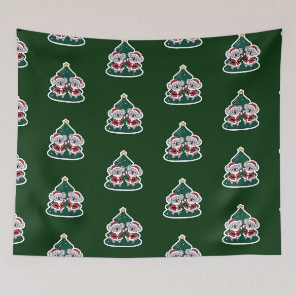 Item preview, Two Baby Koalas Playing in the Snow on Christmas Day designed and sold by AlinaSCorner.