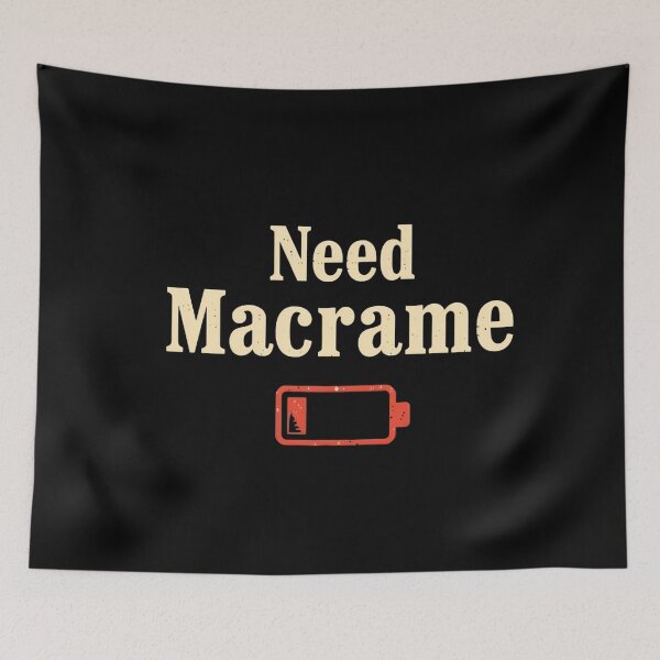 Item preview, Low Battery Need Macrame Activities Hobbies designed and sold by svarupa.