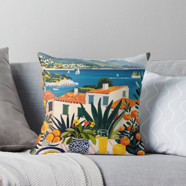 Item preview, Mediterranean Seaside Breakfast Escape - Painting Matisse Style designed and sold by regnumsaturni.