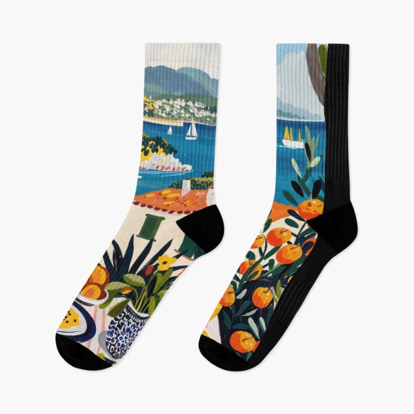 Item preview, Mediterranean Seaside Breakfast Escape - Painting Matisse Style designed and sold by regnumsaturni.