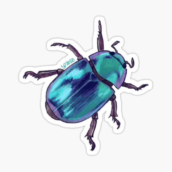 Item preview, Iridescent Beetle Pattern designed and sold by SpectacledPeach.