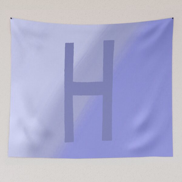 Item preview, Periwinkle H with Gradient Background designed and sold by MusicQueen17.