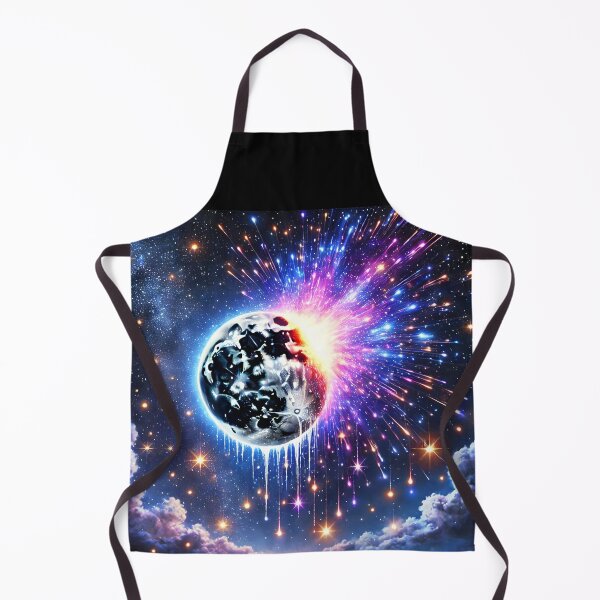 Item preview, Planet galaxy celestial fireworks space art designed and sold by EmeraldeaArt.