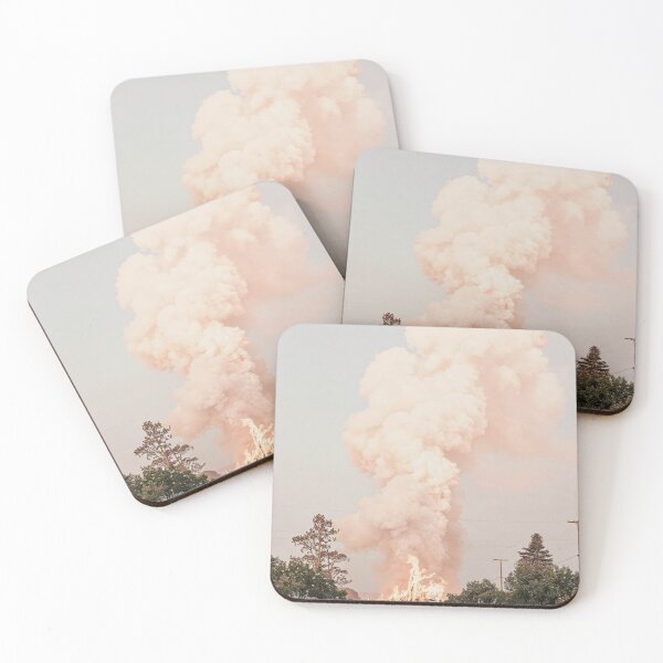 Item preview, Man Walking Near Rising Smoke Against Sky - Poetic Photography designed and sold by regnumsaturni.