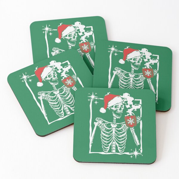 Item preview, Skeleton in Santa Hat - Funny Christmas designed and sold by hadleyfoo.