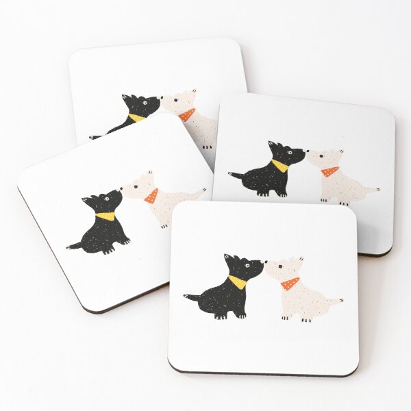Item preview, Cute black and white Westies designed and sold by XiangSlowLife.