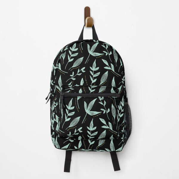 Item preview, Leaf Pattern (sage green and gold) designed and sold by Alittlemaebird.