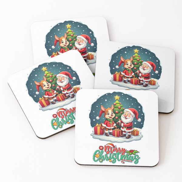 Item preview, Christmas Deer And Santana Claus  designed and sold by Shamrocx.