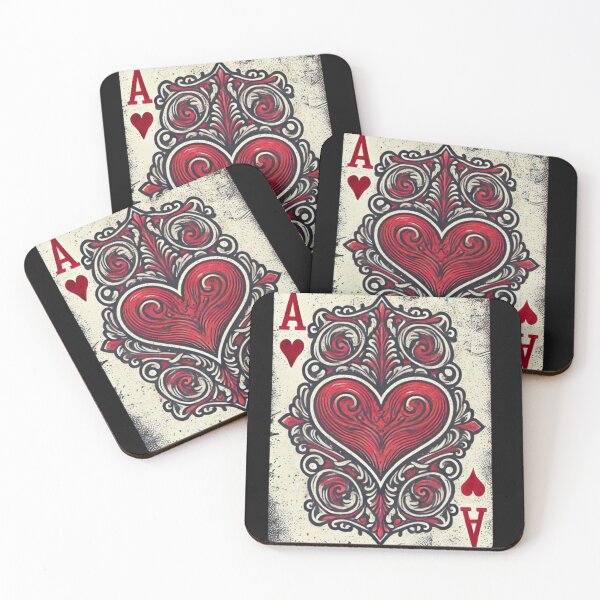 Item preview, Vintage Red Ace of Hearts T-Shirt Design designed and sold by uberjoe.