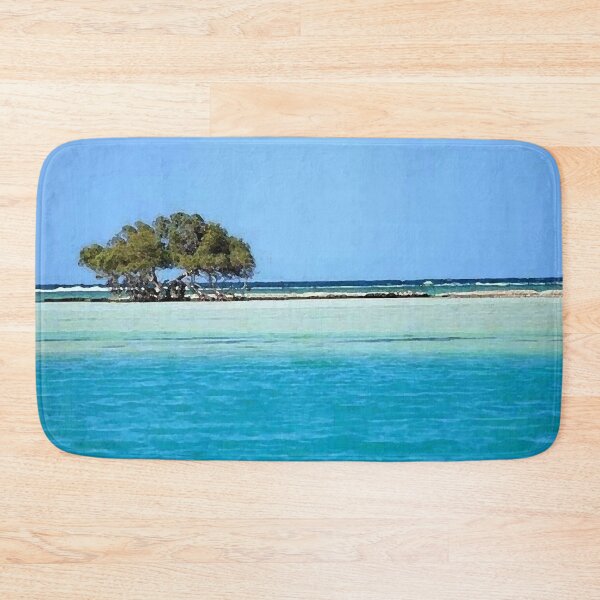 Item preview, tree on sea beach oil painting designed and sold by AA-designstore.
