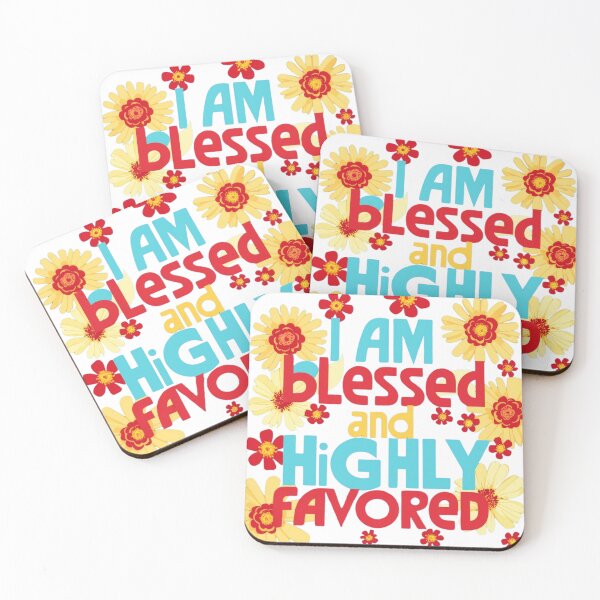 Item preview, Blessed and highly favored: Inspirational gift for faith and encouragement designed and sold by KingdomDesigns2.