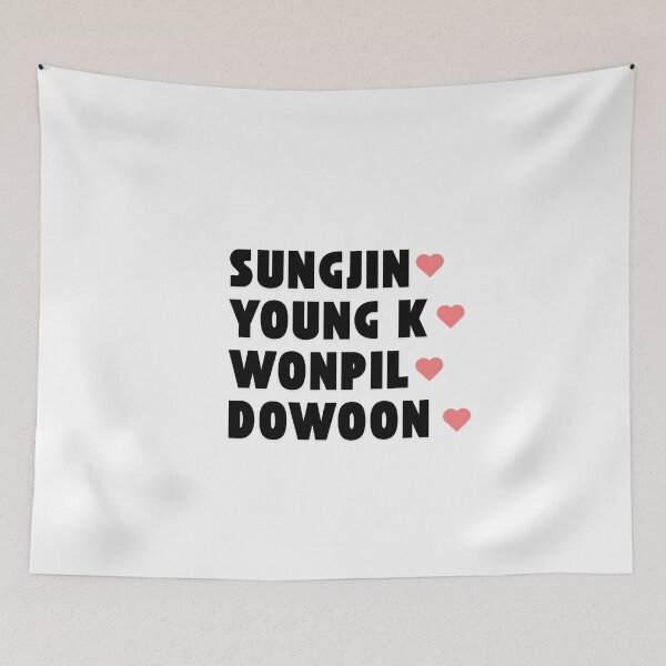 Item preview, DAY 6 with Member Names Kpop Group Design  designed and sold by AJUNICE STUDIO.