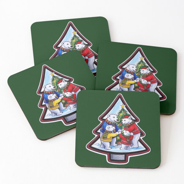 Item preview, A Family of Bears Celebrating Christmas Eve designed and sold by AlinaSCorner.