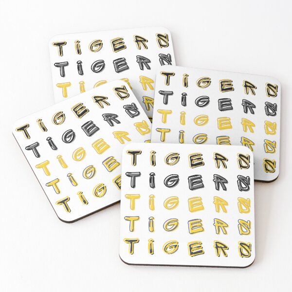 Item preview, YELLOW BLACK REPEATING TIGERS designed and sold by jtozdesigns.