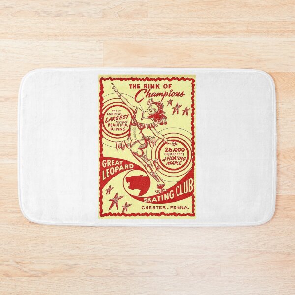 Item preview, Great Leopard Skating Club Chester Pennsylvania Skating Rink Sticker Decal Label  designed and sold by tislord.