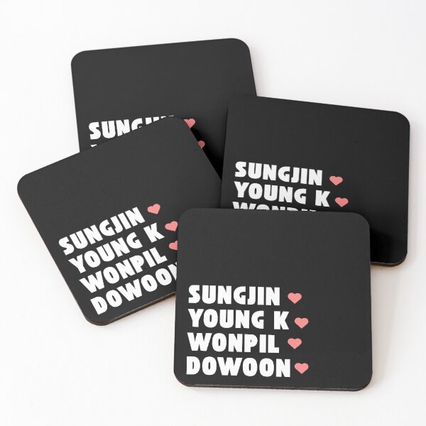 Item preview, DAY 6 with Member Names Kpop Group Design BLACK designed and sold by AJUNICE STUDIO.