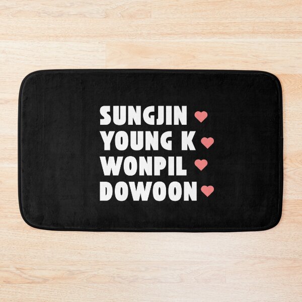 Item preview, DAY 6 with Member Names Kpop Group Design BLACK designed and sold by AJUNICE STUDIO.