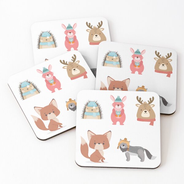 Item preview, little animals in winter ready to avoid the cold designed and sold by huape.