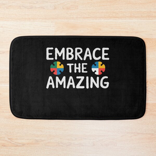 Item preview, Embrace the Amazing Autism Quote designed and sold by InsanseCreation.