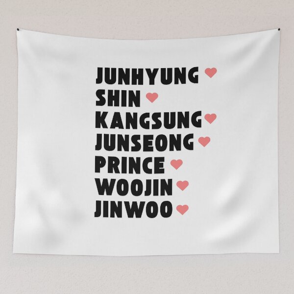 Item preview, GHOST9 with Member Names Kpop Group Design designed and sold by AJUNICE STUDIO.