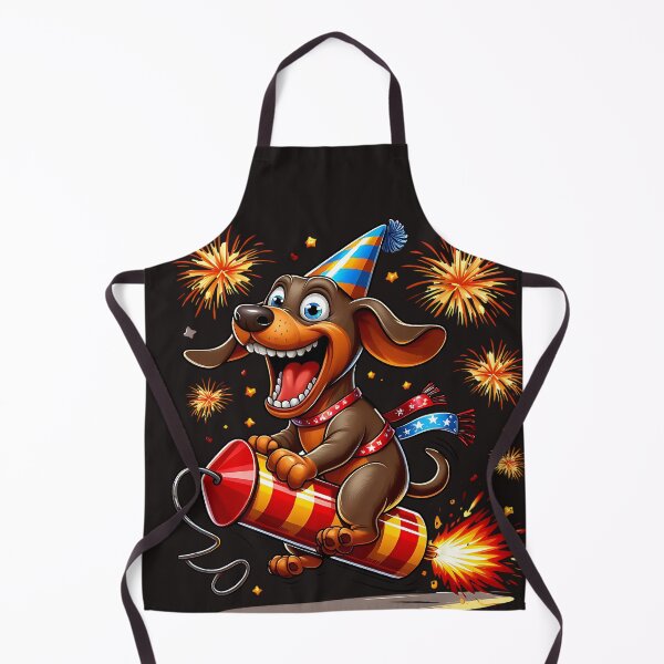 Item preview, Dog and fireworks designed and sold by AwesomeBeyondLimits.