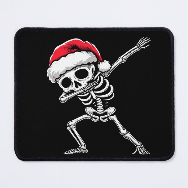 Item preview, Dabbing Skeleton with Santa Hat – Festive Fun designed and sold by Aredbox.