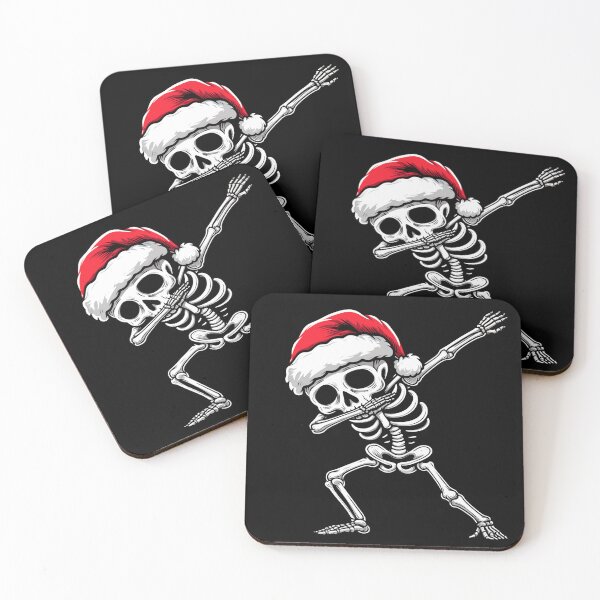 Item preview, Dabbing Skeleton with Santa Hat – Festive Fun designed and sold by Aredbox.
