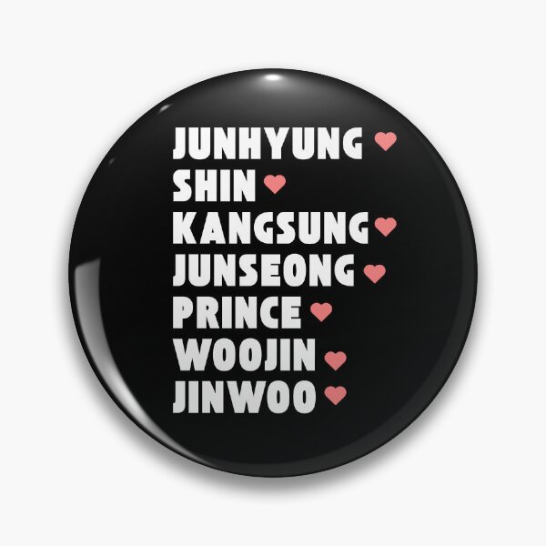 Item preview, GHOST 9 with Member Names Kpop Group Design BLACK designed and sold by AJUNICE STUDIO.