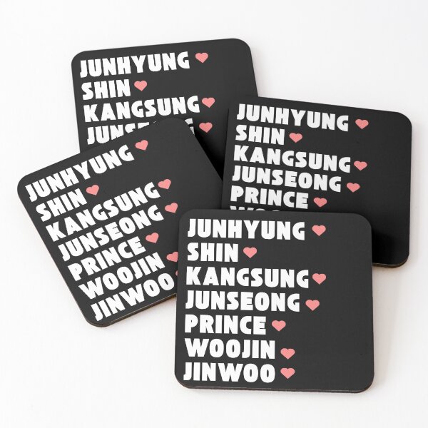 Item preview, GHOST 9 with Member Names Kpop Group Design BLACK designed and sold by AJUNICE STUDIO.