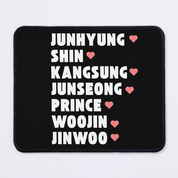 Item preview, GHOST 9 with Member Names Kpop Group Design BLACK designed and sold by AJUNICE STUDIO.