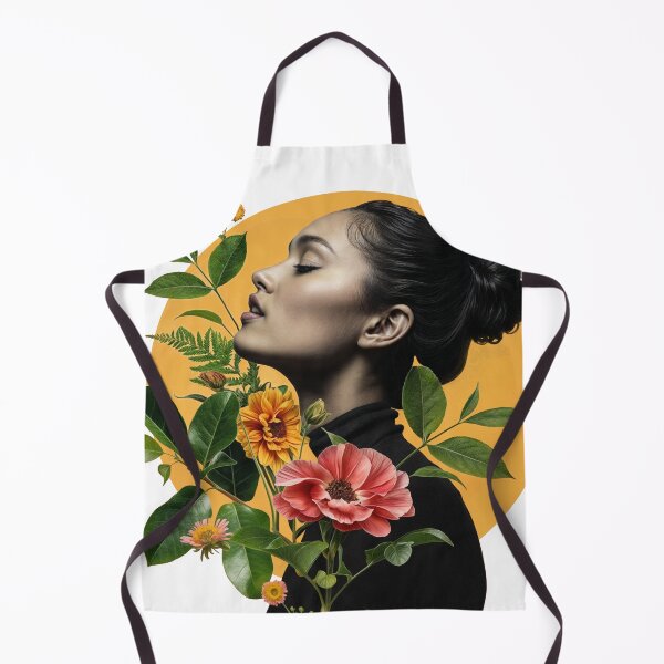Item preview, Collage Wall Art / T-shirt Design: GIRL WITH FLOWERS designed and sold by ForeverPrintsOK.