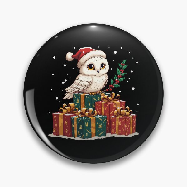 Item preview, Festive Hedwig Holiday Owl / christmas owl / owl xmas designed and sold by Krasnovaovaova.