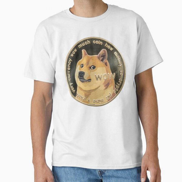 Vista previa del artículo con la obra «Memes de Dogecoin», diseñado y vendido por RebelPaintBrush.