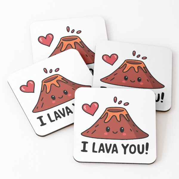 Item preview,  I Lava You - Cute Volcano Pun  designed and sold by MonkiFlipp.