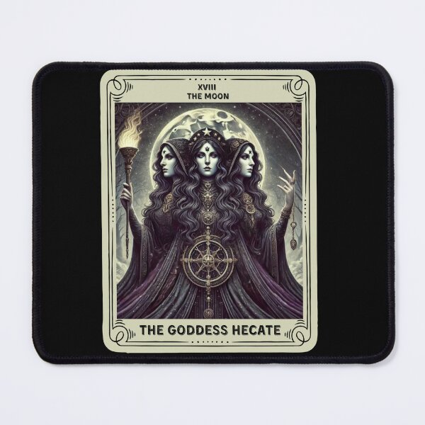 Item preview, The Goddess Hecate tarot card the moon designed and sold by MilkyForest.