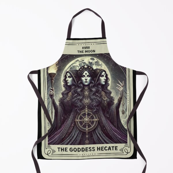 Item preview, The Goddess Hecate tarot card the moon designed and sold by MilkyForest.