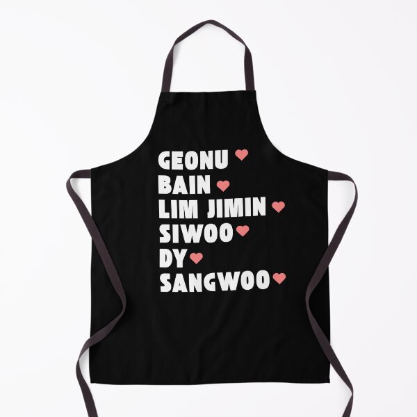 Item preview, JUST B with Member Names Kpop Group Design BLACK designed and sold by AJUNICE STUDIO.