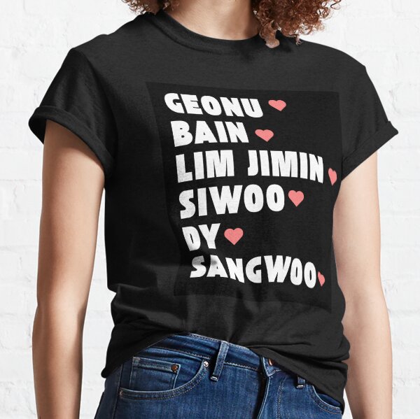 Item preview, JUST B with Member Names Kpop Group Design BLACK designed and sold by AJUNICE STUDIO.
