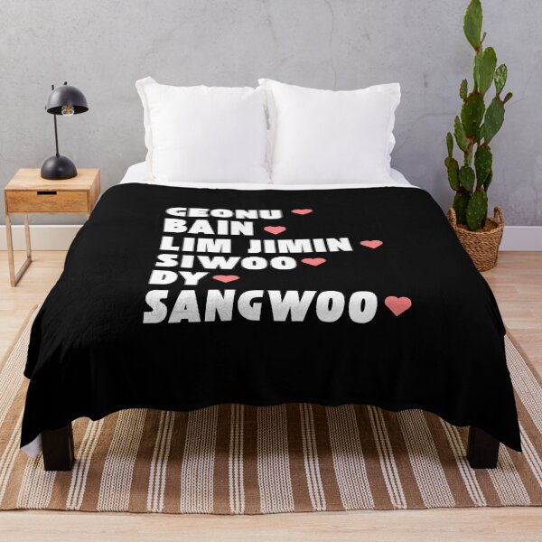 Item preview, JUST B with Member Names Kpop Group Design BLACK designed and sold by AJUNICE STUDIO.
