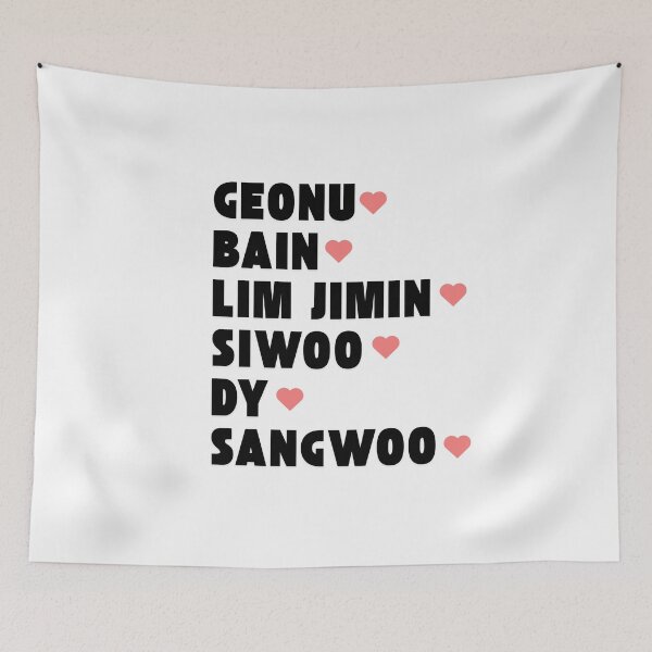 Item preview, JUST B with Member Names Kpop Group Design  designed and sold by AJUNICE STUDIO.