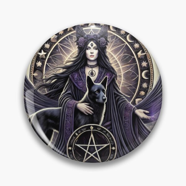 Item preview, The Goddess Hecate tarot card the moon designed and sold by MilkyForest.