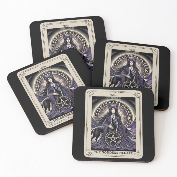 Item preview, The Goddess Hecate tarot card the moon designed and sold by MilkyForest.