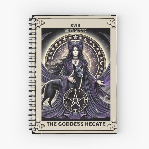 Item preview, The Goddess Hecate tarot card the moon designed and sold by MilkyForest.
