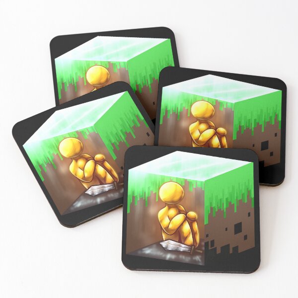 Item preview, alan becker gold cube designed and sold by FallenAngelSalt.
