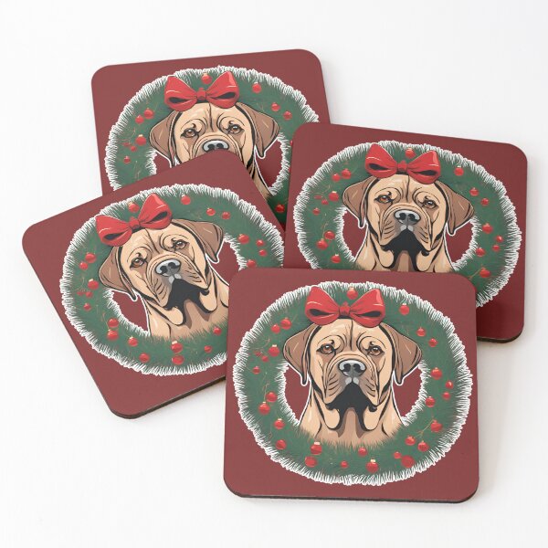 Item preview, Jolly Christmas - Dogue de Bordeaux Nose Edition designed and sold by GoodyPaws.