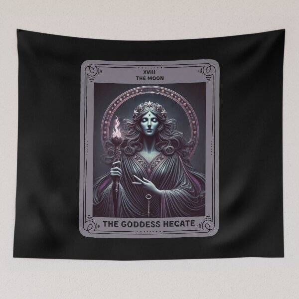 Item preview, The Goddess Hecate tarot card the moon designed and sold by MilkyForest.