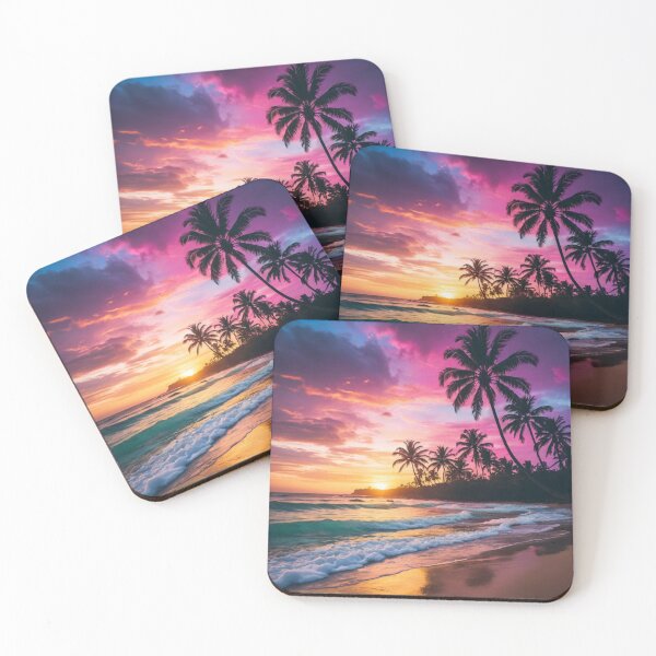 Item preview, Tropical Neon Horizon designed and sold by RebelPaintBrush.