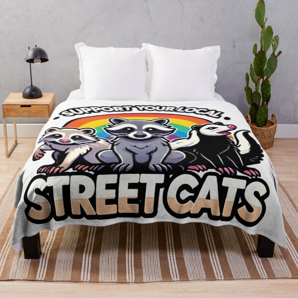 Item preview, Support Your Local Street Cats Raccoon Animal Lovers Gift designed and sold by DrawHandArt.